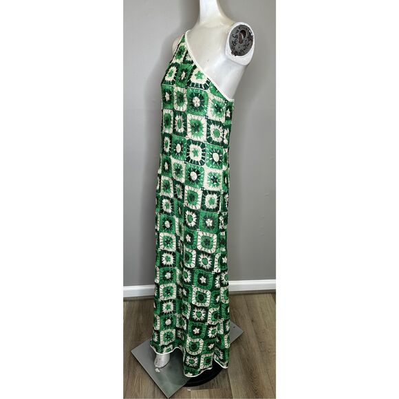 NWT Johanna Ortiz Lemongrass Ankle Maxi Dress Green 6 $780 - Picture 6 of 15
